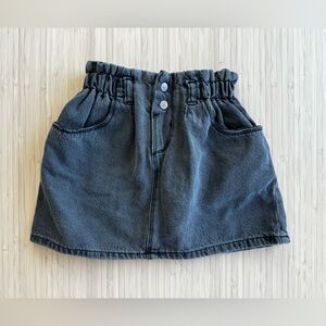 Zara toddler girl black denim skirt 3T